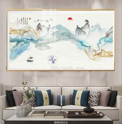 File in ấn cao cấp File tranh hiện đại pha lê gương KF60013 (file gốc)