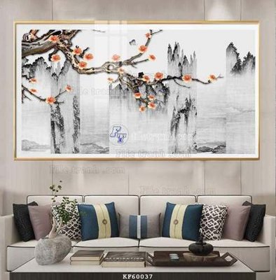 Hình ảnh file gốc in lụa File tranh hiện đại pha lê gương KF60037