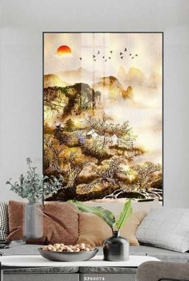 File gốc File tranh hiện đại pha lê gương KF60074 (trang trí) cho phòng khách