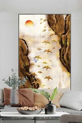 File gốc File tranh hiện đại pha lê gương KF60076 (ảnh chi tiết) để in trần