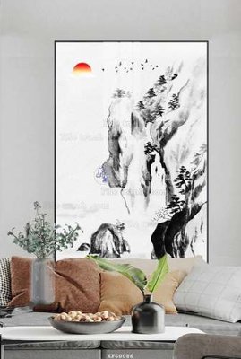 File tranh gốc in trần nhà File tranh hiện đại pha lê gương KF60086 3D