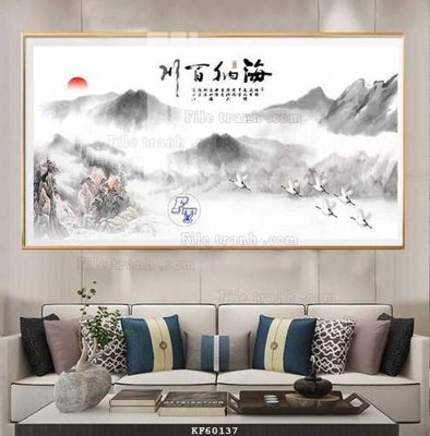 File ảnh File tranh hiện đại pha lê gương KF60137 (gốc) cho trang trí nội thất