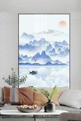 File gốc in mica File tranh hiện đại pha lê gương KF60214 chất lượng