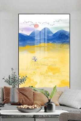 File tranh File tranh hiện đại pha lê gương KF60241 (bản gốc) in canvas