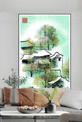 File in ấn File tranh hiện đại pha lê gương KF60247 (bản gốc) chất lượng cao