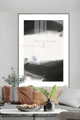 File tranh File tranh hiện đại pha lê gương KF60279 (bản gốc) in lụa dán tường