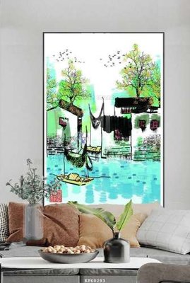 File PSD File tranh hiện đại pha lê gương KF60293 (gốc) cho in quảng cáo