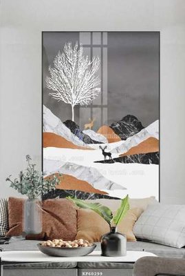 File PSD File tranh hiện đại pha lê gương KF60299 (bản gốc) dễ dàng edit