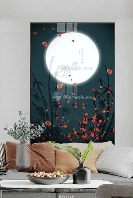 File in mica File tranh hiện đại pha lê gương KF60329 (bản gốc) sắc sảo