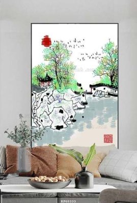File tranh File tranh hiện đại pha lê gương KF60333 (gốc) phong cách tối giản