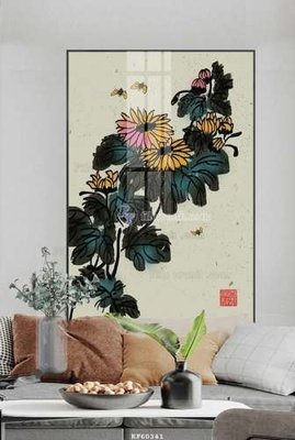 File tranh File tranh hiện đại pha lê gương KF60341 (gốc) chủ đề thiên nhiên