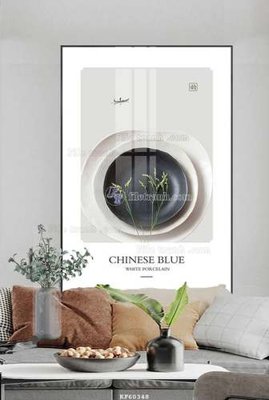 File gốc File tranh hiện đại pha lê gương KF60348 (trang trí) phòng làm việc