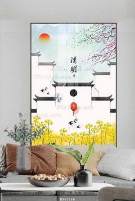 Chi tiết file ảnh File tranh hiện đại pha lê gương KF60398 sắc nét