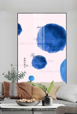 File in mica File tranh hiện đại pha lê gương KF60427 (bản gốc) làm vách ngăn