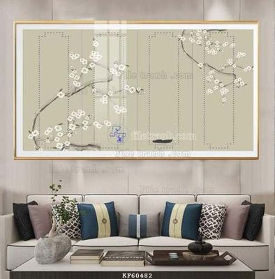File in lụa File tranh hiện đại pha lê gương KF60482 (chất lượng cao) File tranh hiện đại pha lê gương KF60482