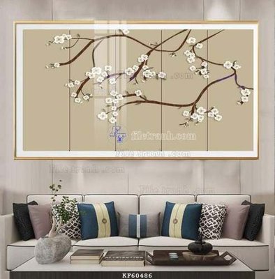 File gốc File tranh hiện đại pha lê gương KF60486 (in lụa) trang trí tường