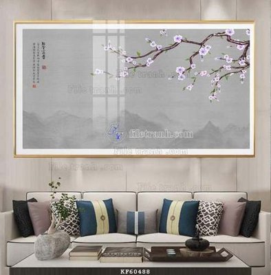 File tranh gốc File tranh hiện đại pha lê gương KF60488 (bản quyền) độc đáo