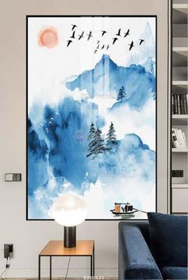 File tranh gốc in trần nhà File tranh hiện đại pha lê gương KF60521 3D