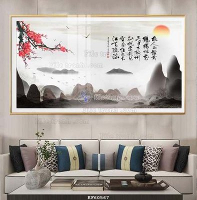 File gốc File tranh hiện đại pha lê gương KF60567 (dành cho trang trí nội thất)