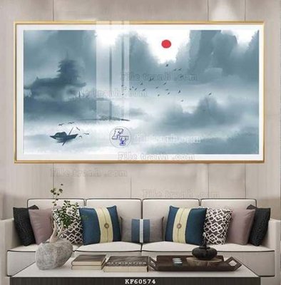 File tranh File tranh hiện đại pha lê gương KF60574 (bản gốc) in canvas