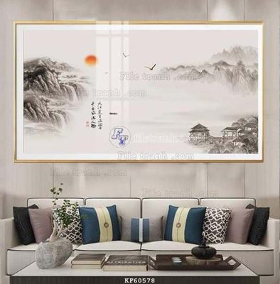 Download file File tranh hiện đại pha lê gương KF60578 (gốc) cho xưởng in