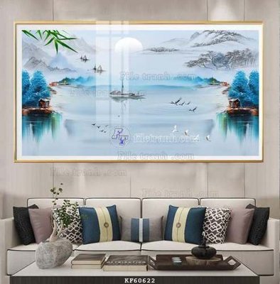 File tranh gốc PSD File tranh hiện đại pha lê gương KF60622 còn nguyên layer