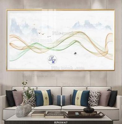 File tranh quảng cáo File tranh hiện đại pha lê gương KF60647 (file gốc) chuyên nghiệp