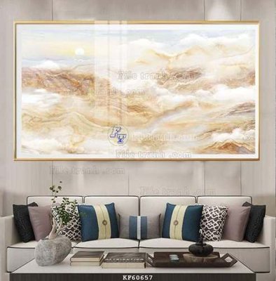 Hình ảnh file gốc in lụa File tranh hiện đại pha lê gương KF60657