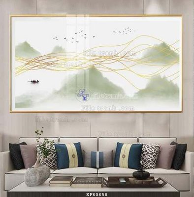 File ảnh File tranh hiện đại pha lê gương KF60658 (gốc) cho trang trí nhà hàng