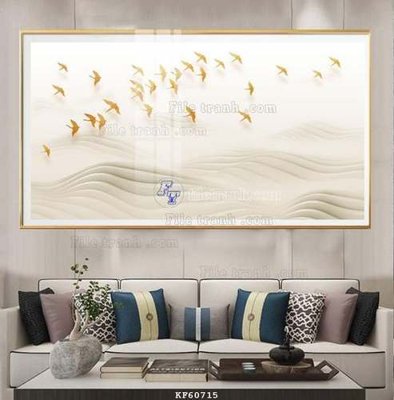 File ảnh gốc File tranh hiện đại pha lê gương KF60715 không vỡ nét