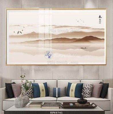 Hình ảnh file gốc File tranh hiện đại pha lê gương KF60741 cho in UV