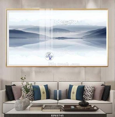 File gốc File tranh hiện đại pha lê gương KF60745 (in lụa) cao cấp