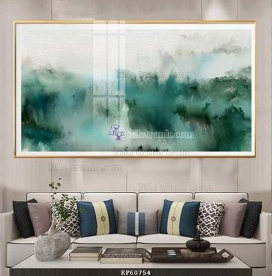 Download file gốc File tranh hiện đại pha lê gương KF60754 (in lụa) hoa lá