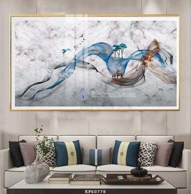 File tranh gốc File tranh hiện đại pha lê gương KF60778 (sắc nét từng chi tiết)