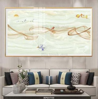 File tranh File tranh hiện đại pha lê gương KF60780 (bản gốc) in lụa 5D