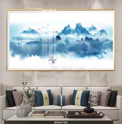 Ảnh gốc File tranh hiện đại pha lê gương KF60790 (nét căng) in mica