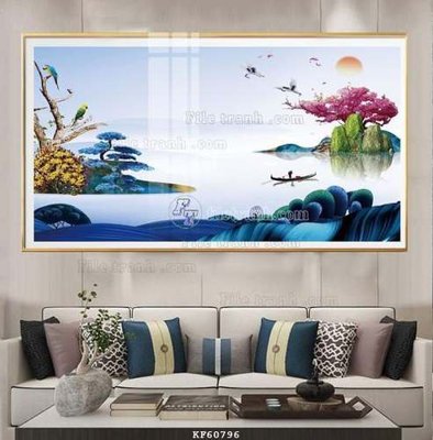 File PSD File tranh hiện đại pha lê gương KF60796 (bản gốc) cho nhà in