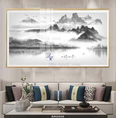 File ảnh File tranh hiện đại pha lê gương KF60806 (gốc) in poster