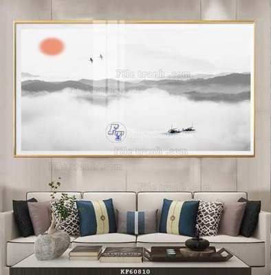 File tranh in mica File tranh hiện đại pha lê gương KF60810 (độ phân giải cao)
