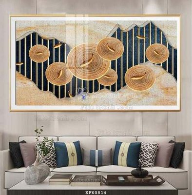 File PSD File tranh hiện đại pha lê gương KF60814 (bản gốc) đã tách nền