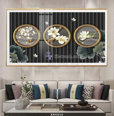 Download file gốc File tranh hiện đại pha lê gương KF60818 (in mica) trong suốt