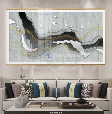 Ảnh gốc File tranh hiện đại pha lê gương KF60833 (nét căng) in mica