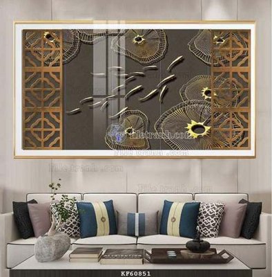 File gốc File tranh hiện đại pha lê gương KF60851 (PNG) không nền chất lượng