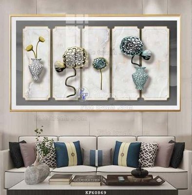 Download file gốc File tranh hiện đại pha lê gương KF60869 (in mica) 3D