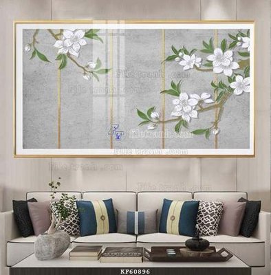 File tranh File tranh hiện đại pha lê gương KF60896 (gốc) chủ đề thiên nhiên