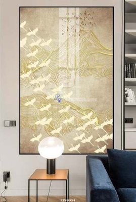 File in trần File tranh hiện đại pha lê gương KF60954 (bản gốc) 5D