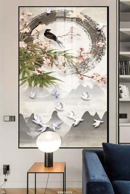 File ảnh File tranh hiện đại pha lê gương KF61033 (gốc) trang trí khách sạn