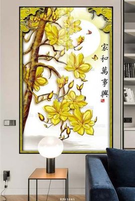 File gốc File tranh hiện đại pha lê gương KF61041 (ảnh rõ nét) để in