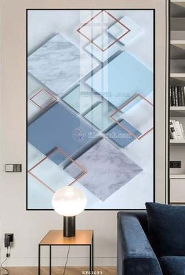 File ảnh File tranh hiện đại pha lê gương KF61093 (gốc) cho trang trí nhà hàng