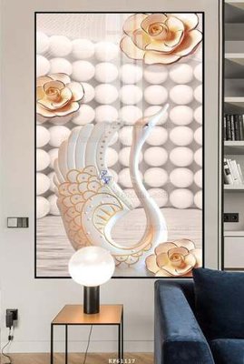 File in lụa File tranh hiện đại pha lê gương KF61117 (tân cổ điển) File tranh hiện đại pha lê gương KF61117